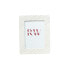 Photo frame Romimex White Resin 10 x 15 x 2 cm