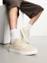 Фото #1 товара ASOS DESIGN lace up brogue shoes in beige faux suede