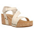 Фото #2 товара Corkys Spring Fling Wedge Womens Off White Casual Sandals 30-5396-CREA