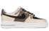 【定制球鞋】 Nike Air Force 1 Low 椰奶巧可 拼色 涂鸦 复古 朋克 做旧 低帮 板鞋 男款 黑棕 / Кроссовки Nike Air Force CW2288-111