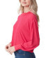 Women's Preston Dropped-Shoulder Textured Boyfriend Top