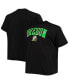 Men's Black Oregon Ducks Big and Tall Arch Over Wordmark T-shirt