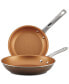 2-Pc. Porcelain Enamel Non-Stick Skillet Set