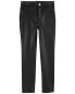 Фото #3 товара Kid Faux Leather Skinny-Fit Pants 6-6X