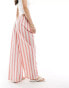 Фото #2 товара ASOS DESIGN pull on trouser in red deckchair stripe