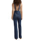 ფოტო #3 პროდუქტის Women's 70s Flare Leg Overalls Jeans