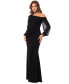 ფოტო #3 პროდუქტის Women's One-Shoulder Sheer-Sleeve Dress