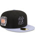 Фото #2 товара Men's Black New York Yankees Side Patch 59FIFTY Fitted Hat