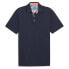 Puma Pique Gingham Solid Short Sleeve Polo Shirt Mens Blue Casual 62464902