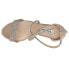 Фото #7 товара Nina Henesi Rhinestone Block Heels Evening Womens Beige Dress Sandals HENESI-26