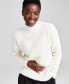 Фото #1 товара Women's Mockneck Eyelash Sweater, Created for Macy's