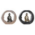 Фото #1 товара Декоративная фигура DKD Home Decor Чёрный Позолоченный Будда Восточный 20,8 x 6 x 18,5 cm (2 штук)