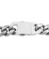 ფოტო #2 პროდუქტის Men's Crystal Curb Link 24" Chain Necklace in Stainless Steel & Gold-Tone Ion-Plate
