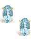 ფოტო #3 პროდუქტის Aquamarine (3/8 ct. t.w.) Stud Earrings in 14K White Gold or 14K Yellow Gold