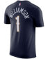 Фото #4 товара Men's Zion Williamson Navy New Orleans Pelicans Name & Number T-shirt