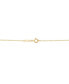 Фото #4 товара Macy's onyx Trillion-Cut 18" Pendant Necklace in 14k Gold