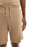 Boss Bodywear rib short in beige