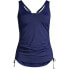 Women's Adjustable V-neck Underwire Tankini Swimsuit Top Adjustable Straps