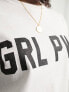 Фото #3 товара In The Style exclusive GRL PWR motif t-shirt in white