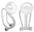 Silver earrings clips with right pearl JL0398