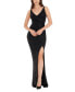 Фото #1 товара Women's Jordan Metallic Ruched Gown