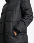 Фото #3 товара Pieces hooded longline padded coat in black