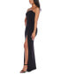 Juniors' Square-Neck Sleeveless Gown