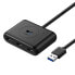 Фото #1 товара Rozdzielacz HUB portu USB do 4x USB 3.2 kabel 0.5 m czarny
