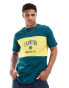 Фото #4 товара Champion Rochester collegiate colourblock t-shirt in green and yellow