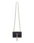 Valentino Divina foldover tassle detail cross body bag in black