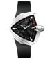 ფოტო #1 პროდუქტის Men's Swiss Automatic Ventura XXL Black Rubber Strap Watch 45.5x46mm H24655331