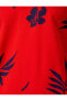 Фото #64 товара Футболка Koton Leaf Print Slim Fit Short Sleeve Buttoned