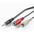 Фото #1 товара VALUE 3.5mm (M) - Cinch (2x M) Cable 1.5 m - 3.5mm - Male - 2 x RCA - Male - 1.5 m - Black