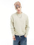 ASOS DESIGN oversized sweatshirt in washed beige Ракушка, XS - фото #2