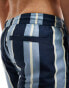 New Look stripe swim short in blue