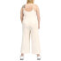 Puma Ribbed Jumpsuit Womens Off White Casual 531847-75