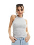 Фото #1 товара Object tank top in grey melange