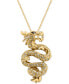 ფოტო #1 პროდუქტის EFFY® Diamond Dragon Pendant Necklace (5/8 ct. t.w.) in 14k Gold