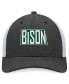 Men's Charcoal, White NDSU Bison Townhall Trucker Snapback Hat