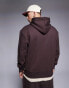 Фото #6 товара ASOS DESIGN premium heavyweight oversized hoodie 400gsm in brown