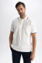 Regular Fit Polo Yaka Kısa Kollu Pamuklu Tişört X1262az23sp