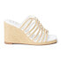 Фото #1 товара COCONUTS by Matisse Laney Wedge Womens Beige, White Casual Sandals LANEY-125
