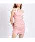 Фото #1 товара Women's Samara Ruched Mesh Dress