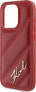 Фото #6 товара Karl Lagerfeld Karl Lagerfeld KLHCP15LPQDSMGR iPhone 15 Pro 6.1" czerwony/red hardcase Diagonal Quilted Script