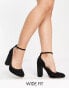 Фото #1 товара ASOS DESIGN Wide Fit Placid high block heels in black