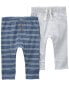 Фото #3 товара Baby 2-Pack Pull-On Pants NB