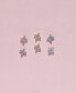 ფოტო #2 პროდუქტის Women's Teeny Tiny Clear Cluster Studs