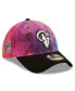 Фото #1 товара Men's Pink, Black Los Angeles Rams 2022 NFL Crucial Catch 39THIRTY Flex Hat