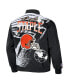 Men's NFL X Staple Black Cleveland Browns Embroidered Reversable Nylon Jacket