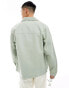 ASOS DESIGN worker jacket in washed twill in green